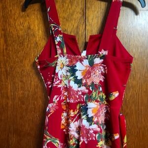 Floral Pink Sleeveless Dress